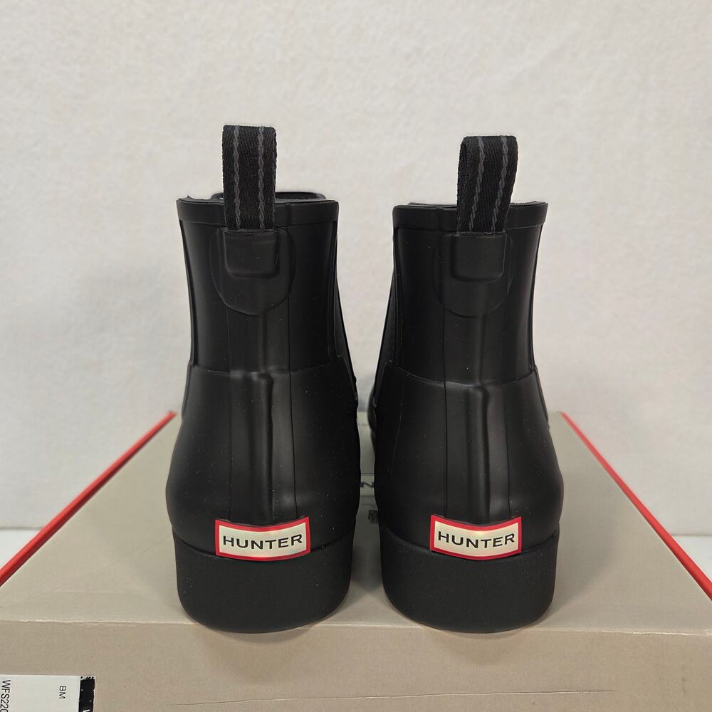 Hunter Commando Waterproof Chelsea Boots Pull On Black Womens Size US 10 EU 42 - Picture 3 of 13